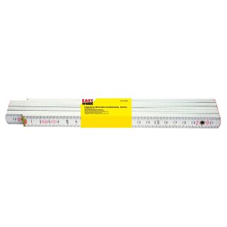 Zollstock 2m Kunststoff Weiß