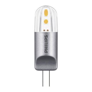 Philips LED Leuchtmittel Stiftsockellampe 2W = 20W G4 12V klar 200lm warmweiß 2700K DIMMBAR