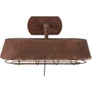Brilliant Wandleuchte Factory Rost 2-flammig max. 2 x 60W E27 ohne Leuchtmittel mit Schalter