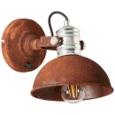 Brilliant Wandspot Frieda Rostfarbend max. 25W E27 ohne Leuchtmittel schwenkbar mit Schalter