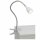 Brilliant LED Klemmleuchte Anthony Eisen/Weiß 2,4W 200lm warmweiß 3000K Flexarm mit Schalter