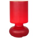 Brilliant Tischleuchte Fuerte Rot Glas max. 40W E14 ohne Leuchtmittel mit Schalter