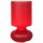 Brilliant Tischleuchte Fuerte Rot Glas max. 40W E14 ohne Leuchtmittel mit Schalter