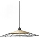 Brilliant Pendelleuchte Alysia rund Ø70,5cm schwarz matt Metall/Rattan max. 60W E27 ohne Leuchtmittel