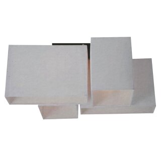 Lightbox Deckenleuchte Textil/Weiß 56x56cm max. 4 x 40W E14 ohne Leuchtmittel