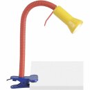 Brilliant Klemmleuchte Antony Flex rot gelb blau max. 40W...
