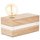 Brilliant Tischleuchte White Wood Beton/Holz max. 30W E27 ohne Leuchtmittel mit Kippschalter