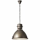 Brilliant Pendelleuchte Kiki Ø48cm Schwarz Stahl Industrie max. 60W E27 ohne Leuchtmittel kürzbar