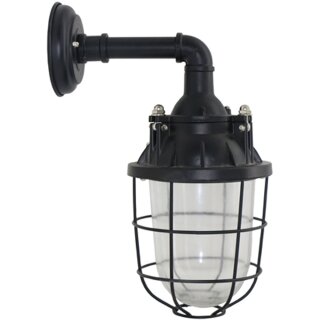 Brilliant Wandleuchte Storm Schwarz Glas max. 40W E27 ohne Leuchtmittel