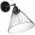 Brilliant Wandleuchte Spot Ronald Rauchglas Schwarz/Messing max. 30W E27 ohne Leuchtmittel schwenkbar