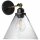 Brilliant Wandleuchte Spot Ronald Rauchglas Schwarz/Messing max. 30W E27 ohne Leuchtmittel schwenkbar