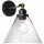 Brilliant Wandleuchte Spot Ronald Rauchglas Schwarz/Messing max. 30W E27 ohne Leuchtmittel schwenkbar