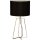 Brilliant Tischlampe Grigory Schwarz/Kupfer Textil Schirm Ø24,5cm max. 60W E27 ohne Leuchtmittel mit Schalter