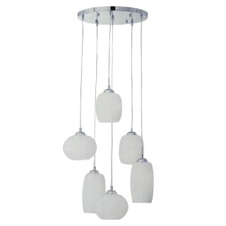 Brilliant Pendelleuchte Pattern Chrom Ø40cm max. 6 x 40W E27 kürzbar