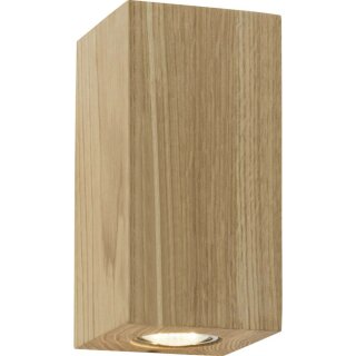 Brilliant Wandleuchte Match Eiche 2-flammig Up & Down max. 2 x 4,5W GU10 ohne Leuchtmittel
