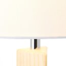 Brilliant Stehlampe Porty Holz hell/Weiß 148cm max. 60W E27 ohne Leuchtmittel inkl. Fußschalter