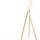 Brilliant Stehlampe Porty Holz hell/Weiß 148cm max. 60W E27 ohne Leuchtmittel inkl. Fußschalter