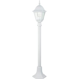Brilliant Außenleuchte Standleuchte Newport Weiß IP23 max. 60W E27 ohne Leuchtmittel