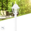 Brilliant Außenleuchte Standleuchte Newport Weiß IP23 max. 60W E27 ohne Leuchtmittel