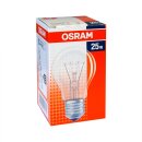 Osram Glühbirne A55 Birnenform 25W E27 klar Glühlampe 25 Watt warmweiß dimmbar