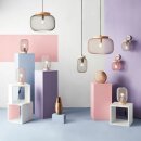 Brilliant Pendelleuchte Giada Holz Grau Ø39cm max. 60W E27 kürzbar