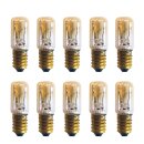 10 x Mini Röhre 6/10W 24-30V E14 klar Glühbirne...
