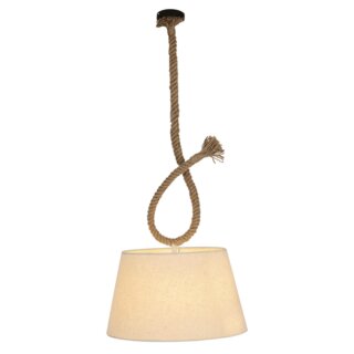Näve Pendelleuchte Rope Seil Beige Ø35cm IP20 max. 40W E27 ohne Leuchtmittel