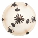 Brilliant Deckenleuchte Provence Florale Deko Braun/Rost/Weiß Ø30cm max. 60W E27 ohne Leuchtmittel