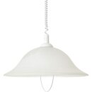 Brilliant Pendelleuchte Freya Weiß Glas/Metall Ø40,5cm max. 60W E27 ohne Leuchtmittel höhenverstellbar