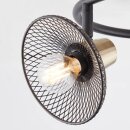 Brilliant Deckenleuchte Spotstrahler Gordon Schwarz/Messing max. 3 x 40W E14 ohne Leuchtmittel schwenkbar