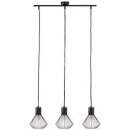 Brilliant Pendelleuchte Dalma Schwarz Matt max. 3 x 40W...