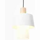 Brilliant Pendelleuchte Göteborg 2-flammig 150cm Holz/weiß max. 2 x 15 W E27 ohne Leuchtmittel