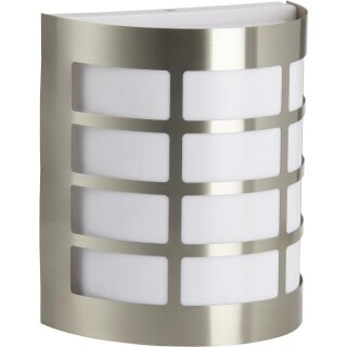 Brilliant Außenleuchte Wandleuchte Rune Edelstahl IP44 max. 60W E27 ohne Leuchtmittel