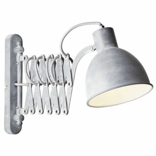 Brilliant Wandleuchte Sandra Beton grau max. 40W E14 ohne Leuchtmittel