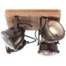 Brilliant Deckenleuchte Spotplatte Carmen Holz 4-flammig max. 4 x 5W GU10 ohne Leuchtmittel