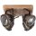 Brilliant Deckenleuchte Spotplatte Carmen Holz 4-flammig max. 4 x 5W GU10 ohne Leuchtmittel
