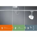 Paulmann Schienensystem URail Light&Easy Abhängung Schiene Chrom matt