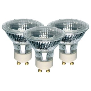 3 x Zenith Halogen Leuchtmittel Hi-Spot Reflektor ES50 50W GU10 230V 300lm warmweiß 2700K flood 36°