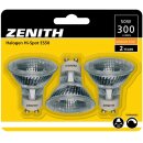 3 x Zenith Halogen Leuchtmittel Hi-Spot Reflektor ES50 50W GU10 230V 300lm warmweiß 2700K flood 36°