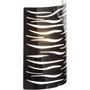 Brilliant Wandleuchte Zebra Chrom 1-flammig max. 40W E14 ohne Leuchtmittel mit Raster