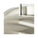 Lalumi Außenwandleuchte Giffy Edelstahl/Klar IP44 max 1 x 60W E27 ohne Leuchtmittel