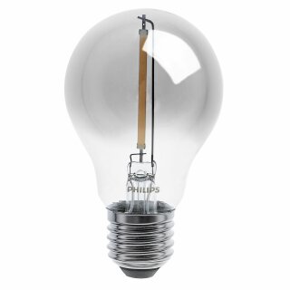 Philips LED Filament Leuchtmittel Birnenform 2,3W = 15W E27 Rauchglas smoky 136lm warmweiß 2700K