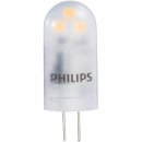 Philips LED Leuchtmittel Stiftsockel 1,7W = 20W G4 matt 12V 205lm warmweiß 2700K
