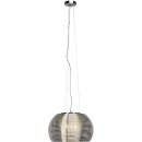 Brilliant Pendelleuchte Discovery Chrom Kristall Ø40cm max. 3 x 20W E14 ohne Leuchtmittel kürzbar