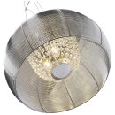 Brilliant Pendelleuchte Discovery Chrom Kristall Ø40cm max. 3 x 20W E14 ohne Leuchtmittel kürzbar