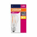 10 x Osram LED Filament Leuchtmittel Birnenform A60 7W = 60W E27 klar 806lm warmweiß 2700K 