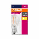 10 x Osram LED Filament Leuchtmittel Birnenform A60 7W = 60W E27 klar 806lm warmweiß 2700K