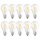 10 x Osram LED Filament Leuchtmittel Birnenform A60 7W = 60W E27 klar 806lm warmweiß 2700K