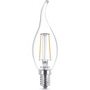 Philips LED Filament Leuchtmittel Windstoßkerze 2W...