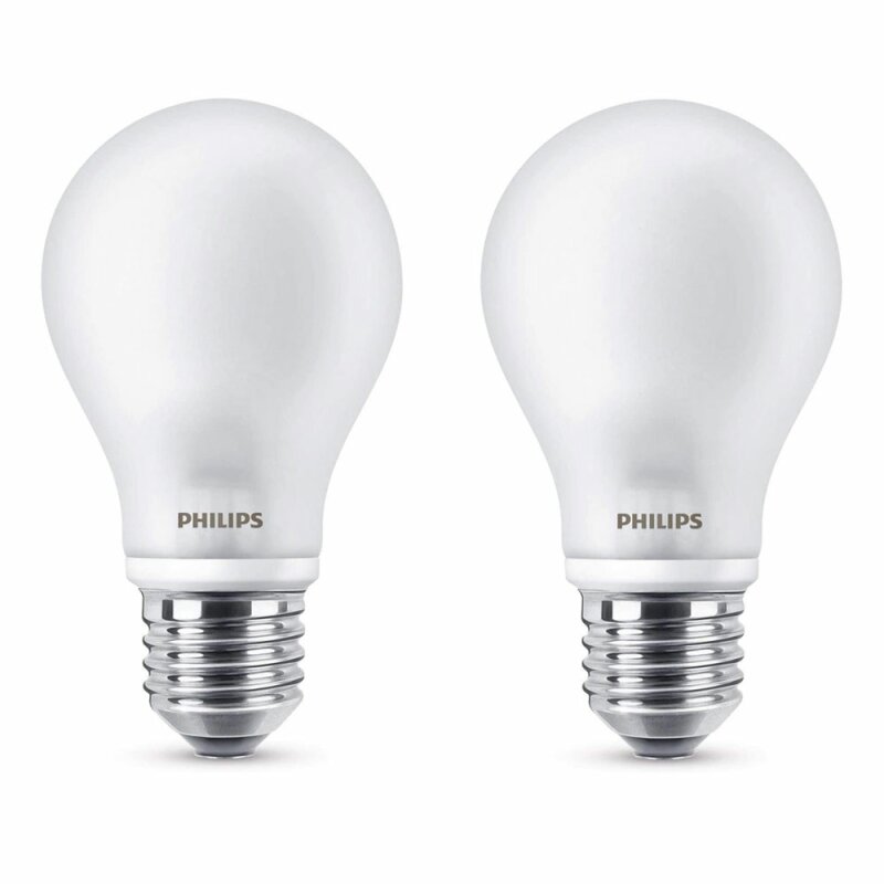 2 x Philips LED Leuchtmittel Birnenform 8 5W 75W E27 matt 1055lm wa